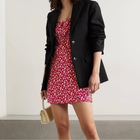 REFORMATION Abbott Floral-print Mini Dress - Picture 1 of 11